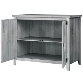 Wooden Outdoor Storage Cabinet, Garden Shed Potting Shed with Shelf and Double Doors, Light Gray (Option: Light Gray-1180x685x230 mm)